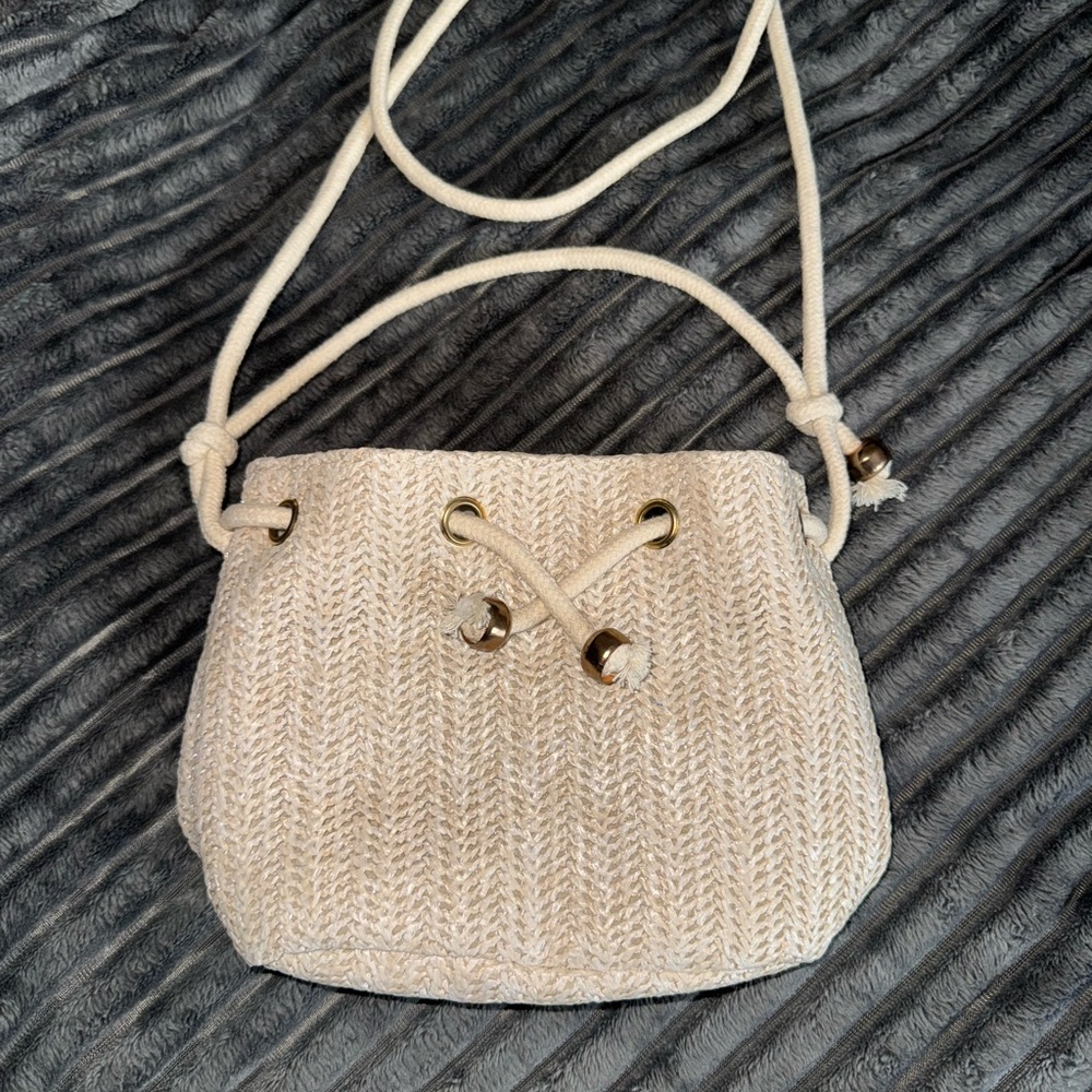 Elegant Cream Crossbody Bag